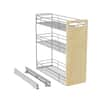 HOMEIBRO 4.5 in. W x 21 in. D Wood Pull out Organizer Rack for Narrow  Cabinet HD-52105F-AZ - The Home Depot