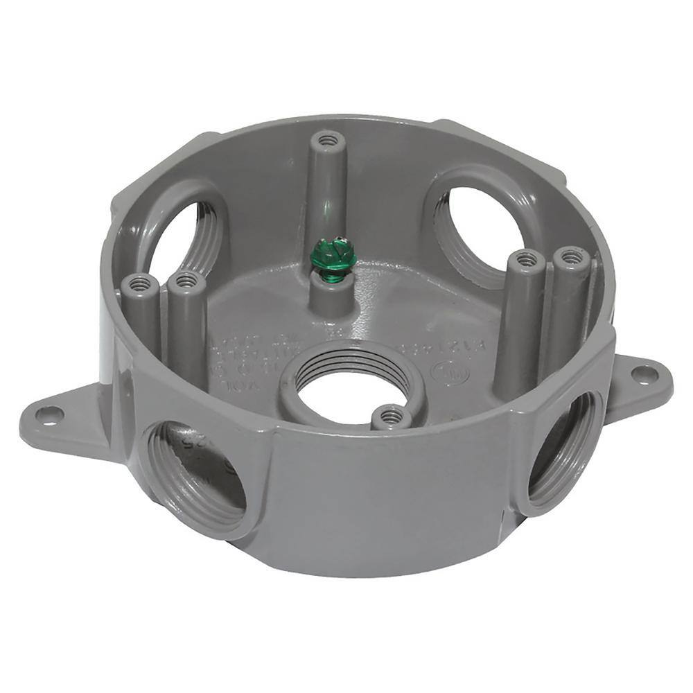 thumbnail image 2 of BRD-4-W White Weatherproof Round Outlet Box - Quantity 40 2 of 13