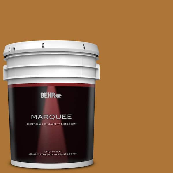 BEHR MARQUEE 5 gal. #S-H-320 Enchanting Ginger Flat Exterior Paint & Primer
