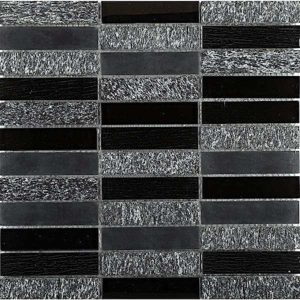 Illumina Shimmer Glossy 11.73 in. x 11.73 in. x 8mm Glass Mesh-Mounted Mosaic Tile (0.96 sq. ft.)