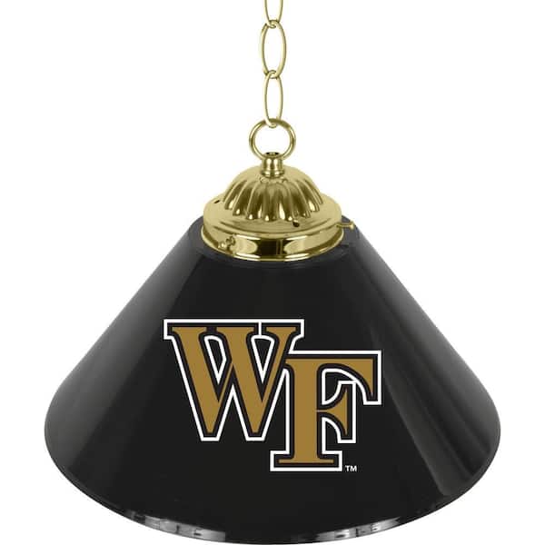 Trademark Wake Forest University 14 in. Single Shade Brass Hanging Lamp
