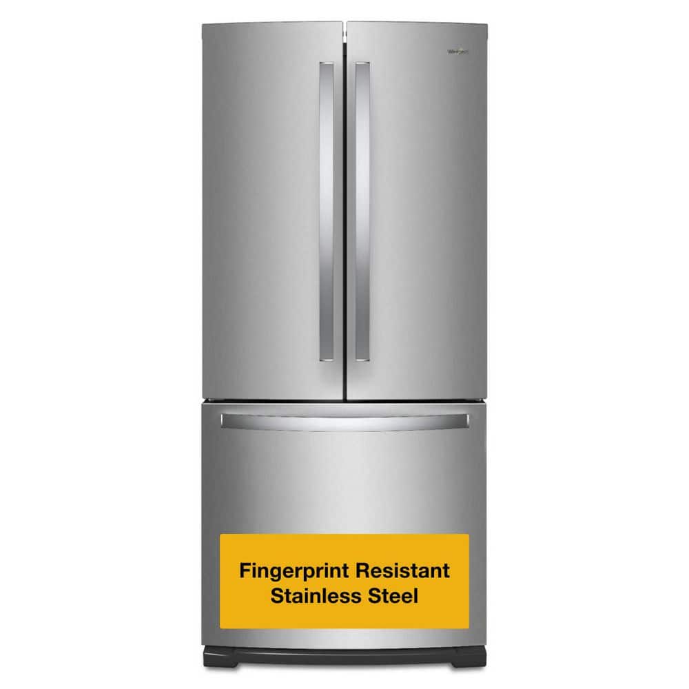 【riiiiii】 Whirlpool 20 cu. ft. French Door Refrigerator in Fingerprint
