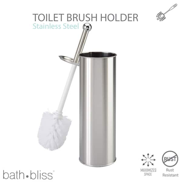 Bath Bliss Grey Plastic Toilet Brush Holder in the Toilet Brush Holders  department at