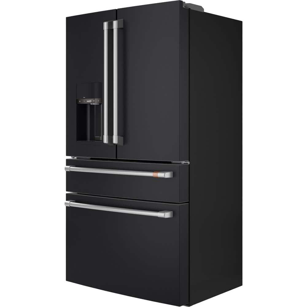 Matte Black Smart French Door Refrigerator with Ice Maker