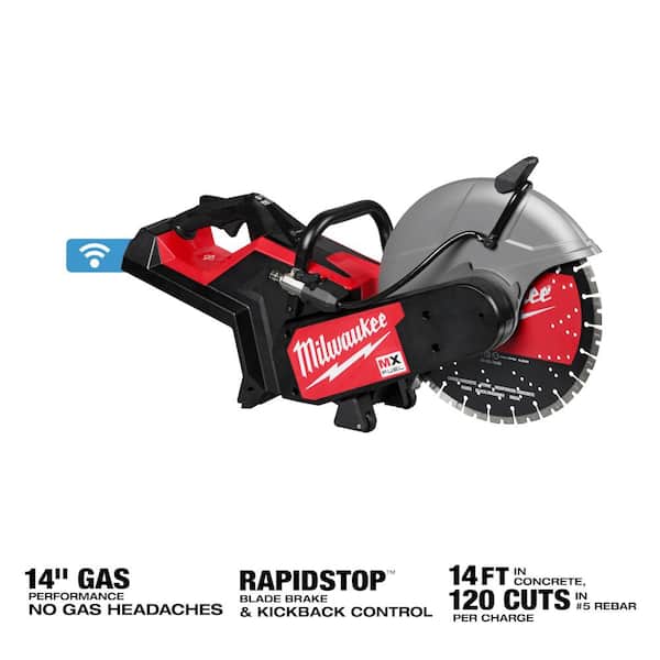 MX FUEL Lithium-Ion 14 in. Cordless Cut-Off Saw w/RAPIDSTOP Brake and XC 8.0 Battery
