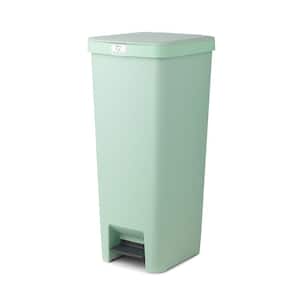 StepUp Jade Green 10.6 Gallon (40 Liter) Plastic Recycling Step-On Trash Can