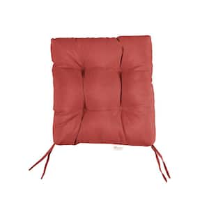 Sunbrella Canvas Henna Tufted Chair Cushion Square Back 19 x 19 x 3