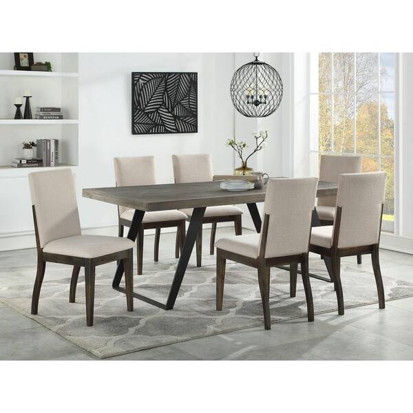 Coast To Aspen Court Charcoal And, Charcoal Grey Dining Room Chairs