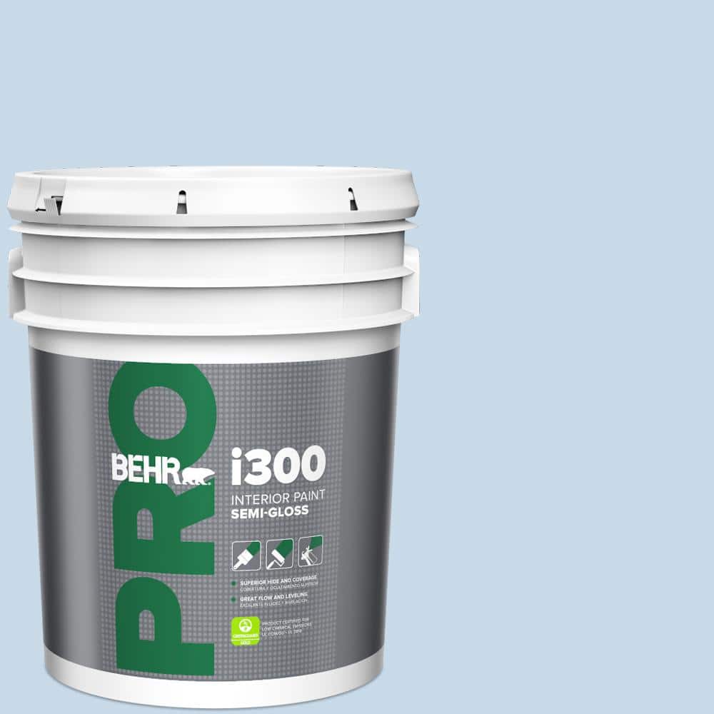 BEHR PRO 5 gal. #MQ3-24 Celestial Light Semi-Gloss Interior Paint PR37005 -  The Home Depot, image size:1000x1000