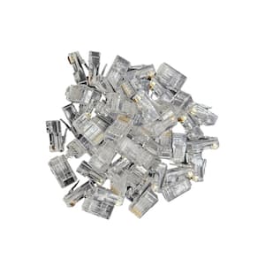 Cat 6A Pass Through RJ45 Modular Connectors (1000-Pack)