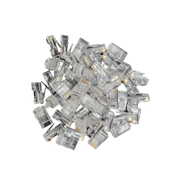 Micro Connectors, Inc Cat 6A Pass Through RJ45 Modular Connectors (500-Pack)