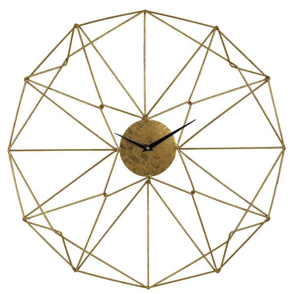 PRIVATE BRAND UNBRANDED Angular Wirework Wall Clock