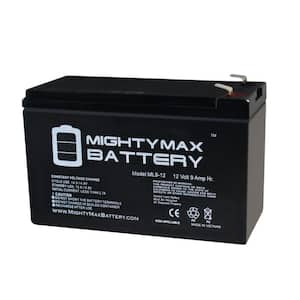 12V 9AH Battery for Marcum LX-9 Digital Sonar System + 12V Charger