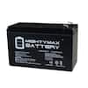 Mighty Max Battery 12V 9AH SLA Battery for Lowrance Elite-4x Fishfinder +  12V Charger