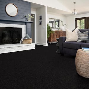 Alpine - Mystery - Gray 17.3 oz. Polyester Texture Installed Carpet