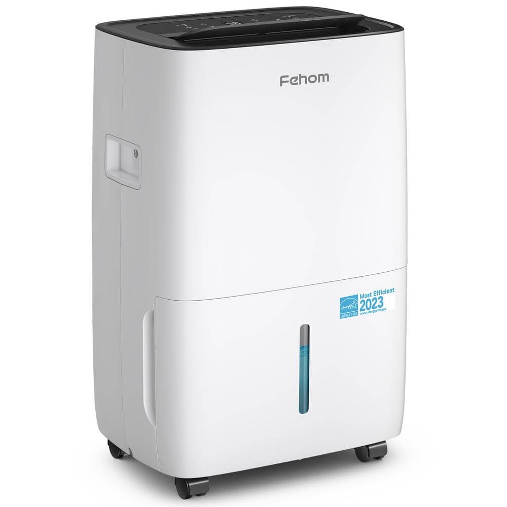 Fehom 120 pt. Maximum coverage area 6,000 Sq. Ft. Bucket Dehumidifier in  White HDCXJD025L-120 - The Home Depot