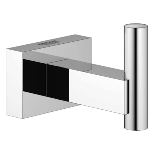 GROHE Essentials Cube Single Robe Hook in StarLight Chrome