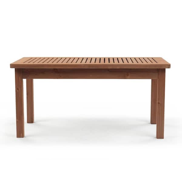 Patio Dark Brown Wood Table