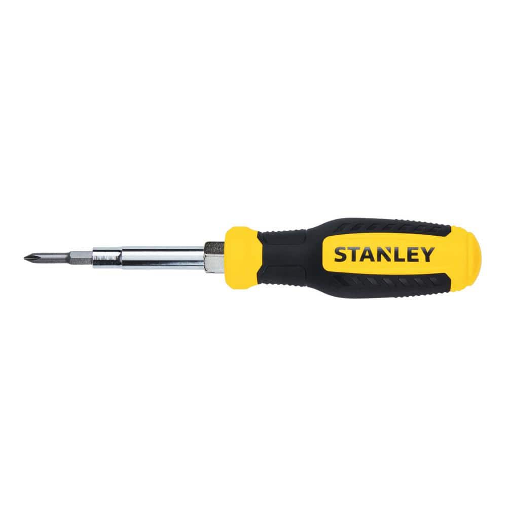 SLOTTED BITS AND NUT DRIVER STANLEY 6-IN-1 QUICK CHANGE INTERCHANGEABLE SCREWDRIVER SETS COMBINATION MULTI BIT SCREWDRIVER WITH PHILLIPS 