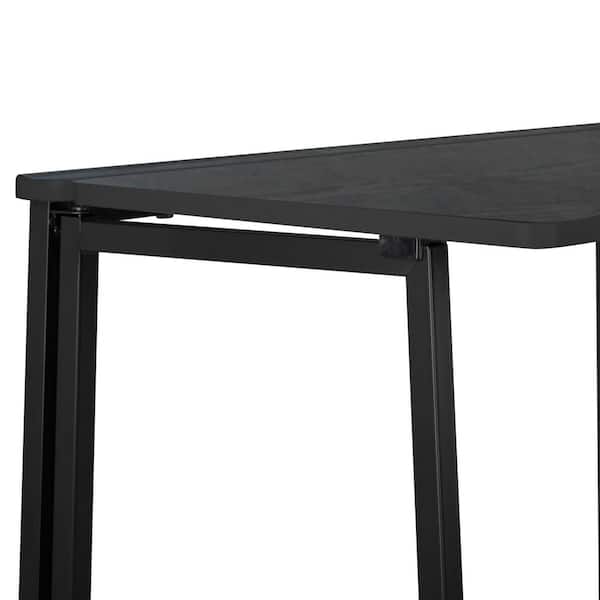 ORGANIZE IT ALL Foldable 17.7 in. MDF Board Grey Desk 3737-GRAY