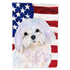 0.91 ft. x 1.29 ft. Polyester USA American 2-Sided 2-Ply Flag with Maltese Garden Flag