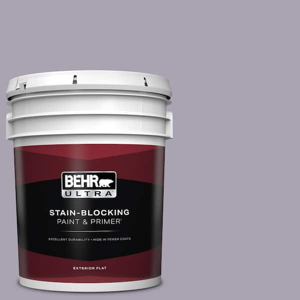 BEHR ULTRA 5 gal. #N560-3 Luxe Lilac Flat Exterior Paint & Primer