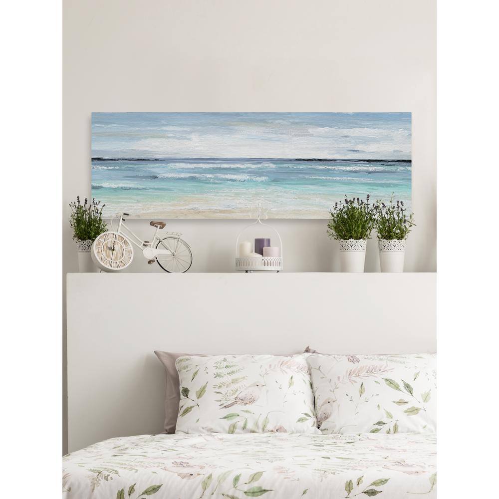 Crashing Ocean Waves Panoramic Canvas Wall Art
