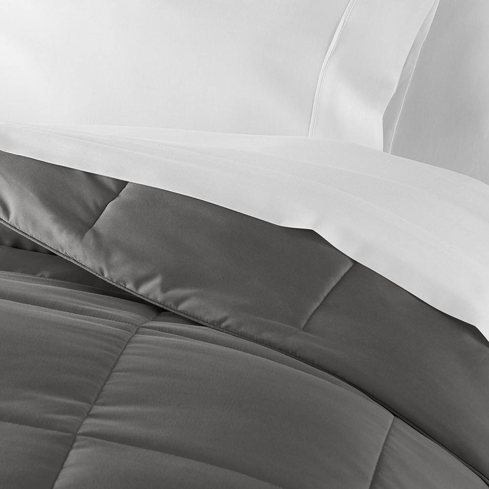 Gray King Down Alternative Microfiber Comforter Set