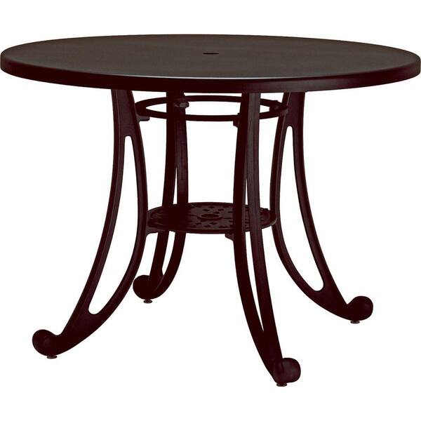 Tradewinds Terrace Textured Bronze 42 in. Round Commercial Patio Table