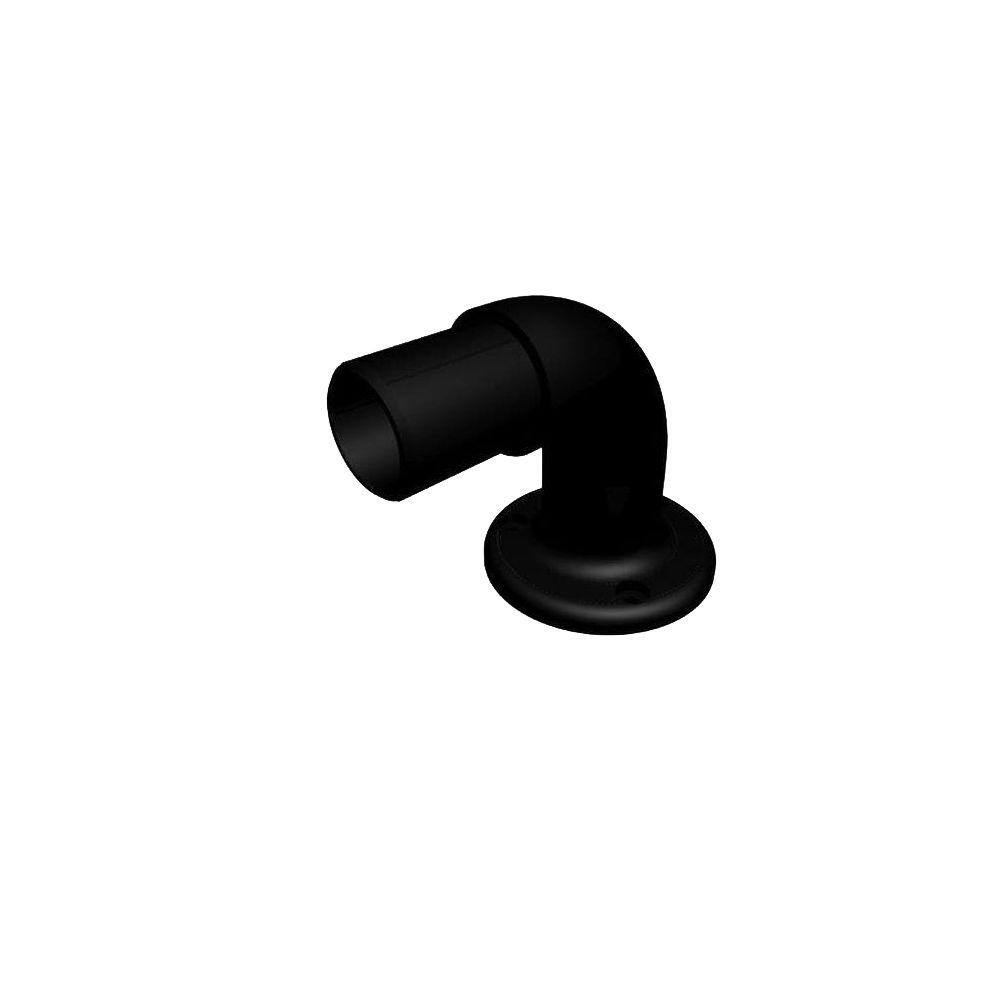 Pegatha Black Fine Textured Aluminum Return Bracket H-40000201 - The ...