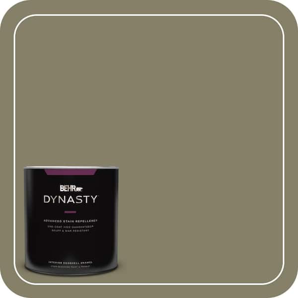 BEHR DYNASTY 1 qt. #QE-37 Knotweed Eggshell Enamel Interior Stain-Blocking Paint and Primer