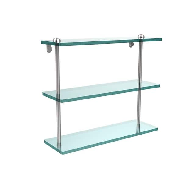 3 tier glass bathroom shelf