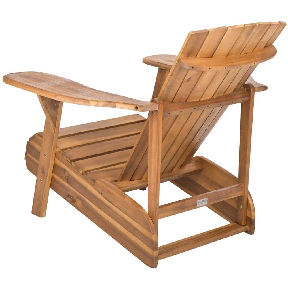 Natural Acacia Wood Adirondack Arm Chair