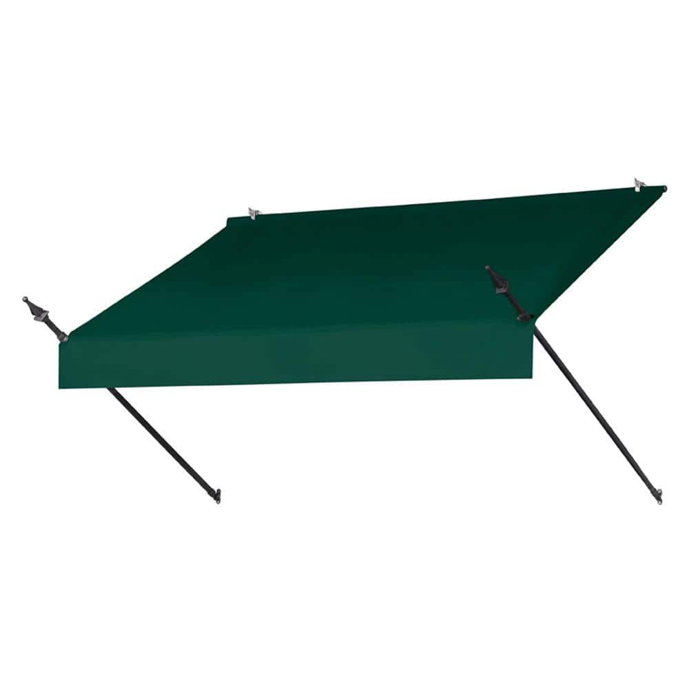 Awnings in a Box 6 ft. Designer Manually Retractable Awning (36.5 in. Projection) in Forest Green -  3020761