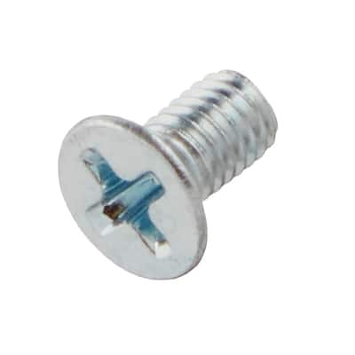 M3-0.5 x 6mm Zinc Flat Head Phillips Drive Machine Screw 4-Pieces