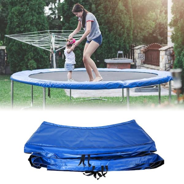 Replacement Trampoline Surround Pad Trampoline Edge Cover Spring Cover UV Resistant Edge Protector Safety Mat Tear-Resistant Trampoline Replacement Safety Pad 10ft/12ft in Diameter Round 