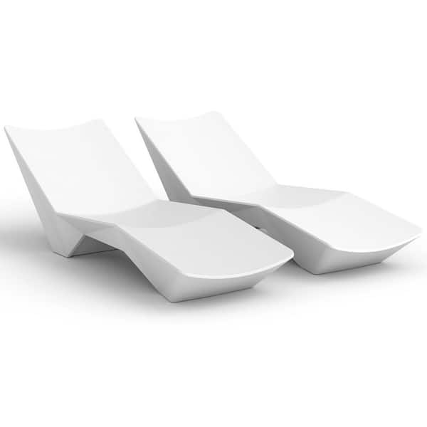 S-shaped Outdoor In-Pool and Patio Lounger Chair, 2 Packs