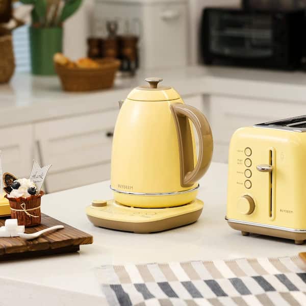 BUYDEEM 7-Cup L Stainless Steel Electric Tea Kettle with