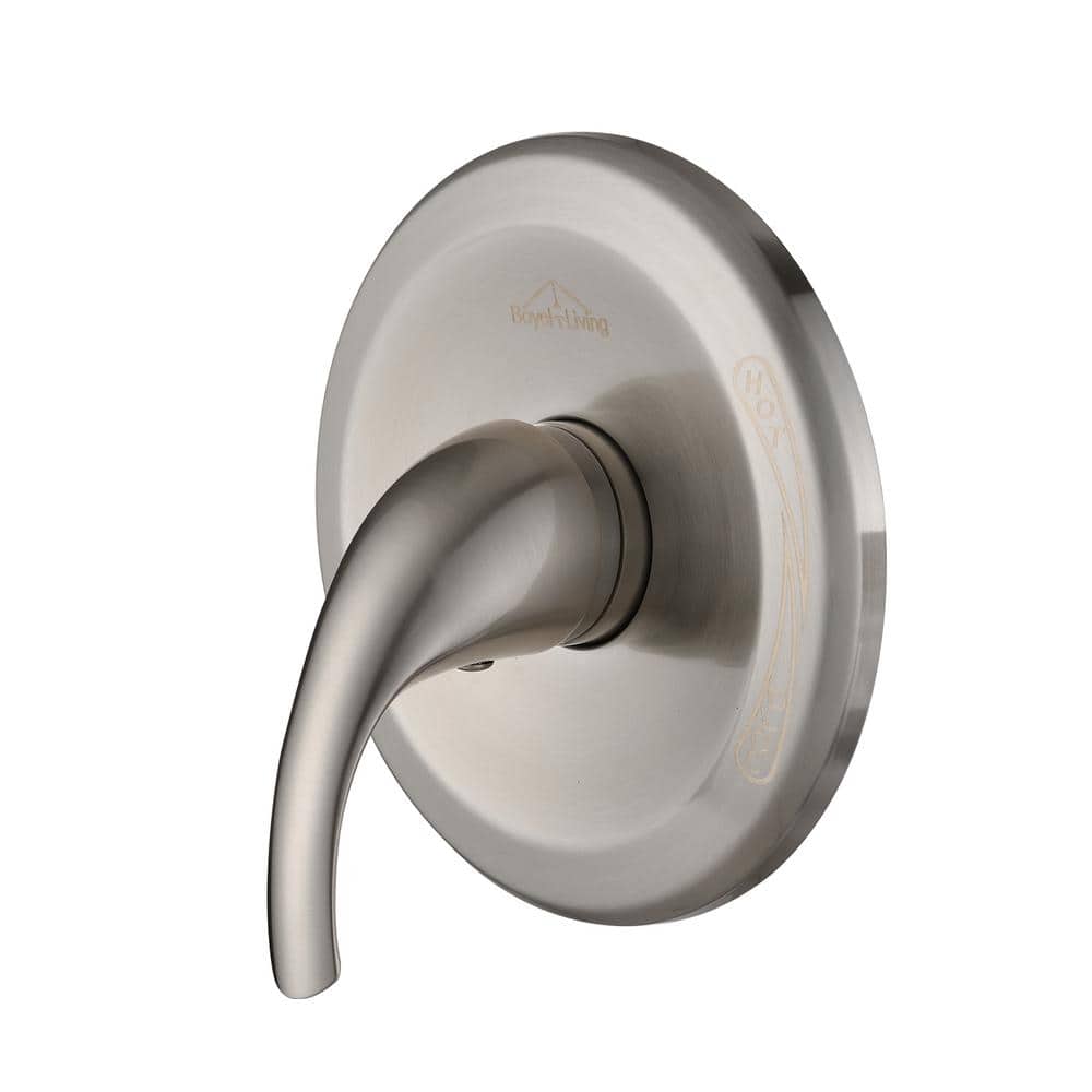 Brushed Nickel Wall-Mounted Pressure Balance Shower Valve