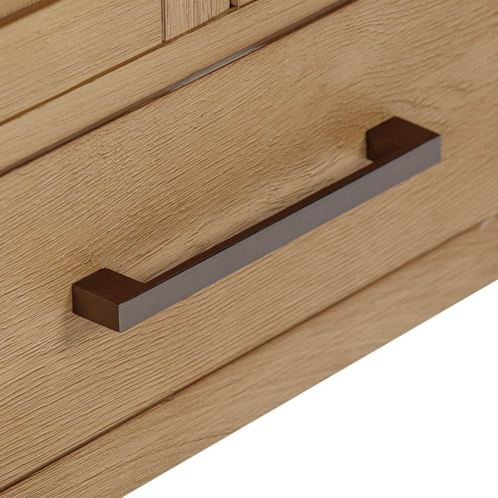 Modero 30'' Brushed Oak Single Bathroom Vanity Base
