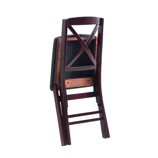 x back folding chair