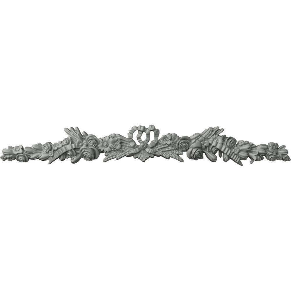 Viceroy 48'' White Primed Polyurethane Crown Onlay with Scrolls