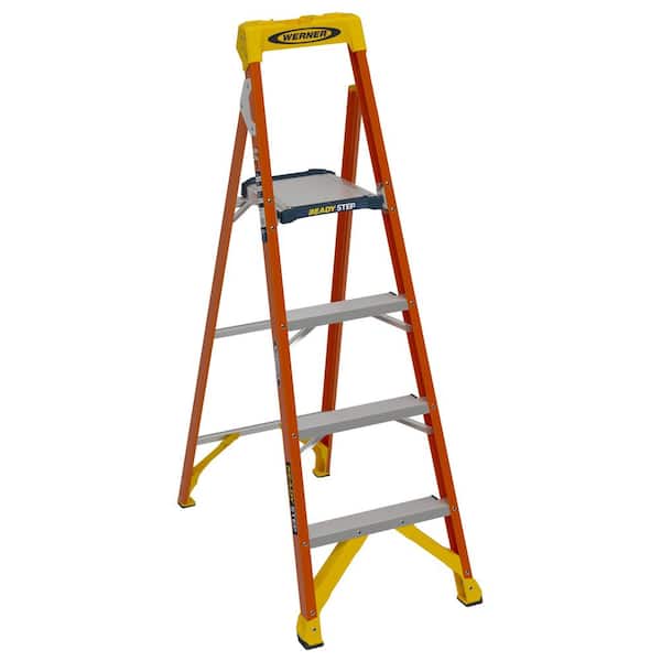 5.5 ft. Fiberglass Platform Step Ladder (9.5 ft. Reach Height) with 300 lb. Load Capacity Type IA Duty Rating