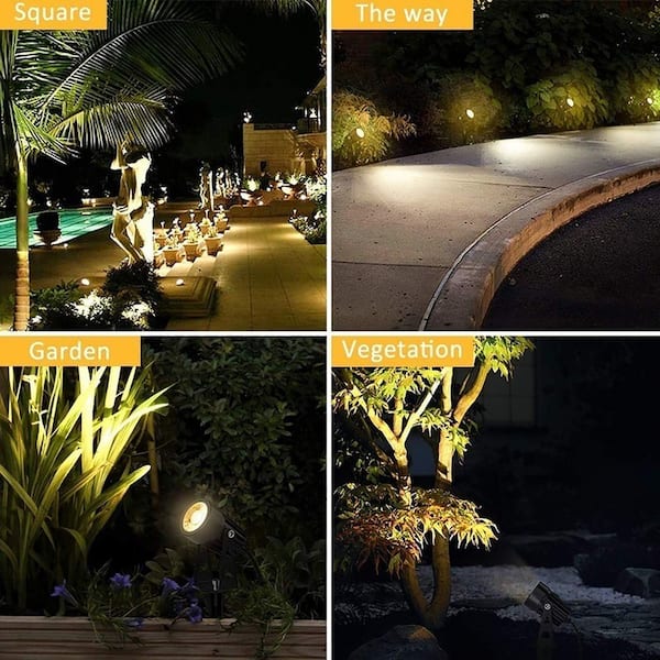 ZXXC 250 Lumens Black ‎Corded Electric Plug in integrated LED