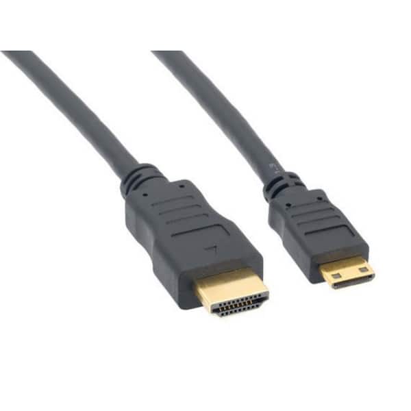 SANOXY 10 ft. High Speed Mini-HDMI to HDMI with Ethernet CBL-LDR-HM110-1110 - The Home Depot