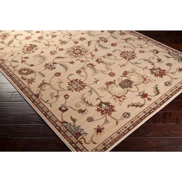 Sabin Beige 12 ft. x 14 ft. 11 in. Oriental Area Rug