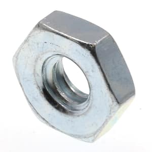 #10-24 Zinc Plated Steel Machine Screw Hex Nuts (100-Pack)