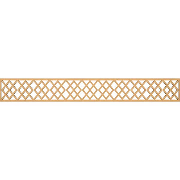 Ekena Millwork Hadley Fretwork 0.25 in. D x 46.5 in. W x 6 in. L MDF Wood Panel Moulding