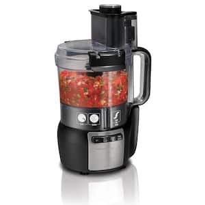 Stack and Snap 10-Cup 3-Speed Black Food Processor