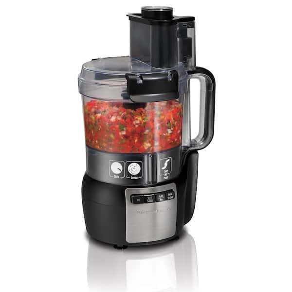 Hamilton Beach Stack and Snap 10-Cup 3-Speed Black Food Processor